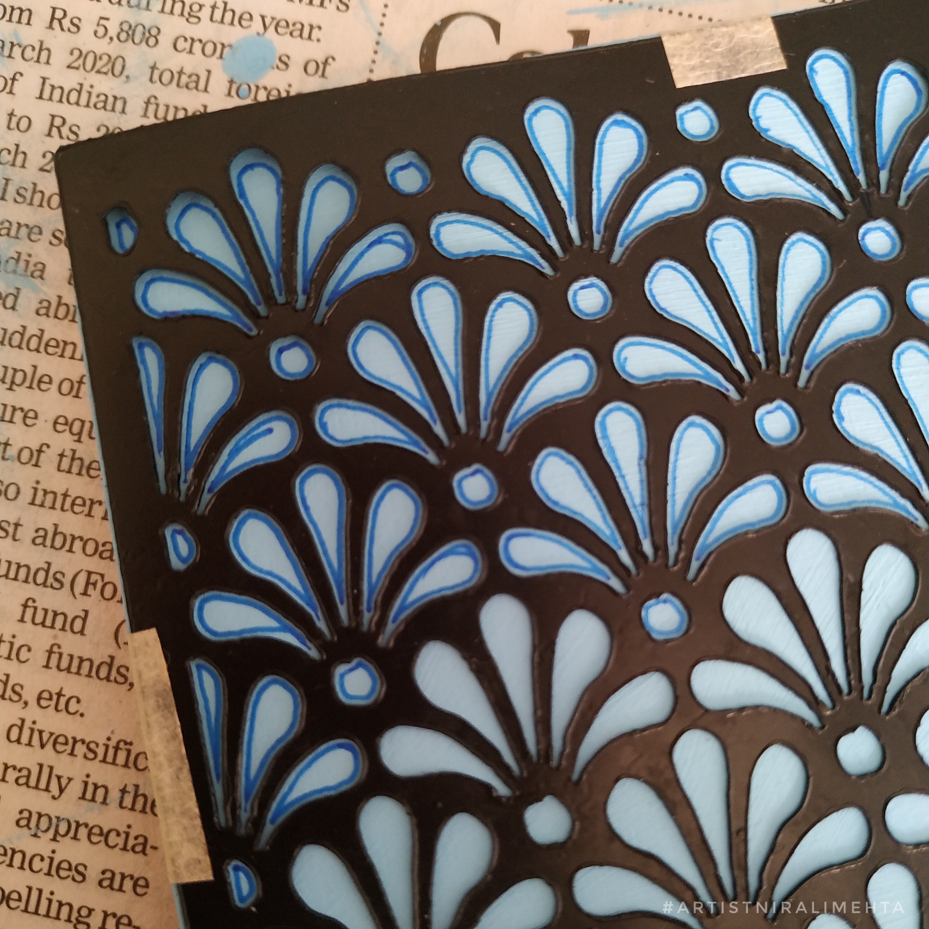 Stencil for coasters